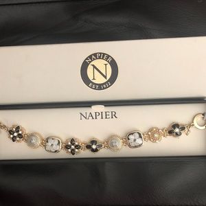 Napier Gold-toned toggle bracelet